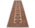 12 Feet Beige Kazak Afghan Hand Knotted Wool Runner Rug